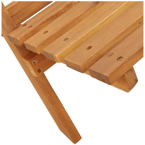 Sedie da Giardino Pieghevoli 6pz Beige Legno Massello di Acacia - Foto 9