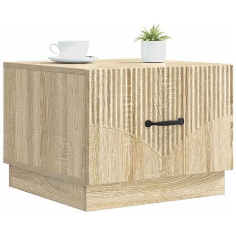 Tavolino da salotto con cassetto Rovere Sonoma 49 x 50 x 37 cm - Foto 2