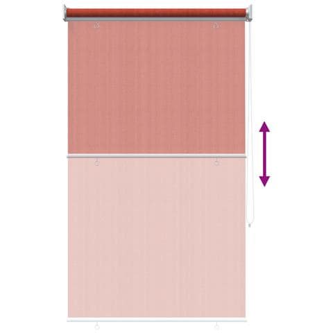 Tenda a Rullo Esterno Blocco UV 90% Terracotta 80 x 140 cm HDPE - Foto 9