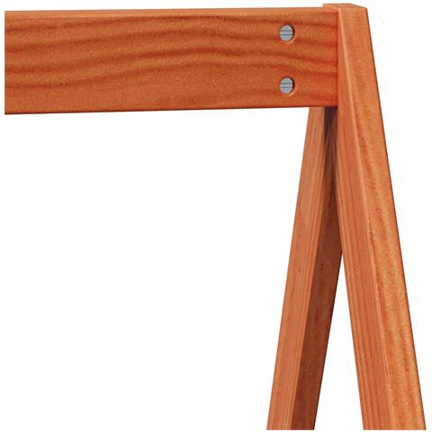 Struttura per letto soppalco Marrone Cera 90 x 190 cm - Foto 9