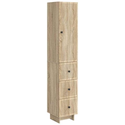 Set di armadi 2 pcs 33 x 34,5 x 90 cm Legno ingegnerizzato - Foto 1