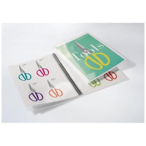 scatola 25 pouches 75mic 228x303mm lucido pre-forata - Foto 7