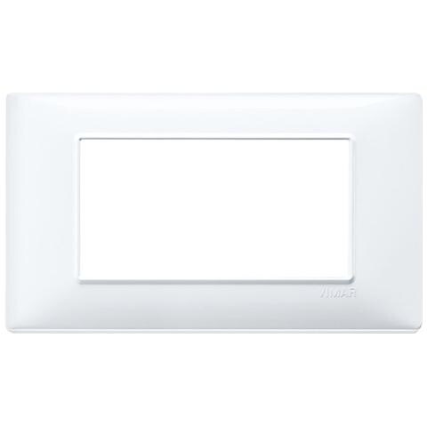Placca 4 Moduli Bianco Plana 14654.01 - Foto 1