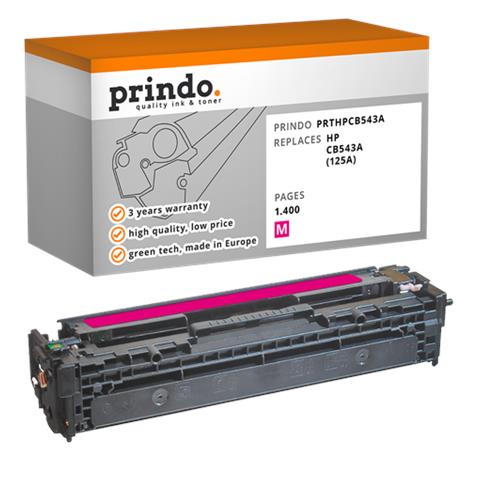 Toner Magenta Prthpcb543a ~1400 Pagine Alternativa Per Hp Cb543a (125a) - Foto 1