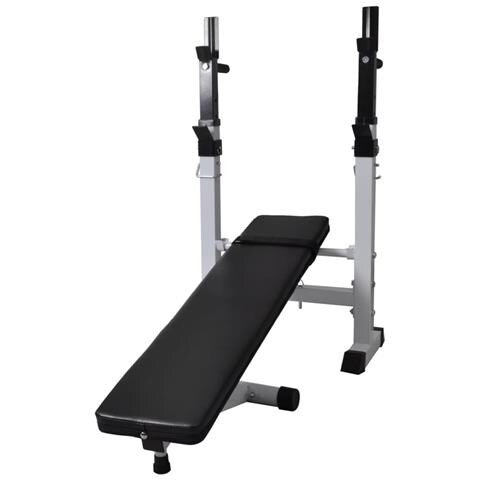 Panca Reclinabile Con Rack Bilanciere E Set Manubri 60,5 Kg - Foto 2