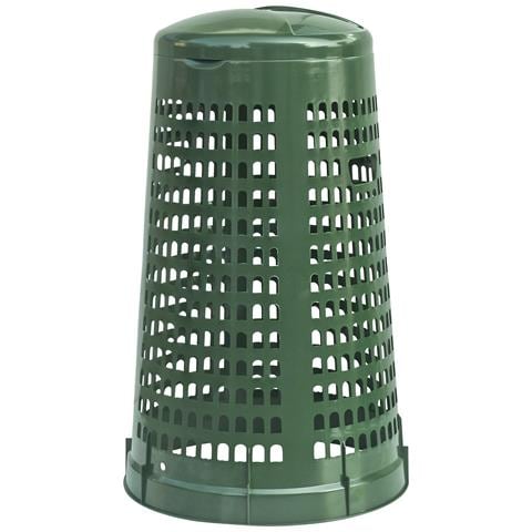 Trespolo Bidone Portasacco 110 Lt Spazzatura Da Rifiuti Differenziati O Da Riordino - Verde Scuro - Foto 1