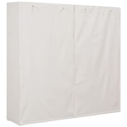 Armadio Bianco 173x40x170 Cm In Tessuto - Foto 7
