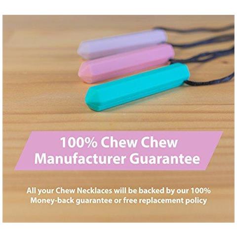 Sensoriale Matita Teether Collana 3-pack - Migliori Strumenti Per Lautismo E La Dentizione Dei Bambini - Forte E Durevole Silicone Chewy Giocattoli - Pendant Da Masticare Per Boys Girls - Chewlery Collane - Foto 2