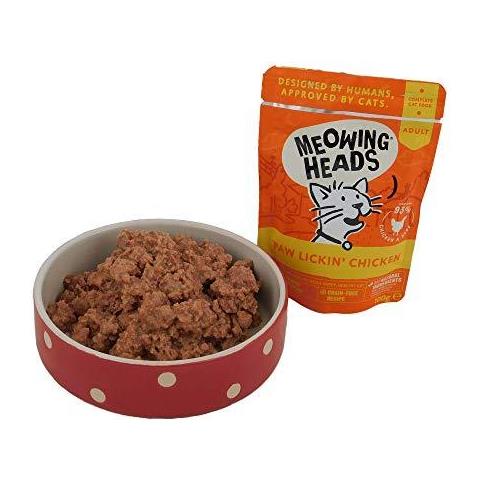 Miagolando Capi Wet Cat Food - Zampa Lickin Chicken - 93 Di Pollo Naturale E Sacchetti Di Manzo Con No Artificial Flavors Ricetta Grano-free (10 X 100 G)  - Foto 2