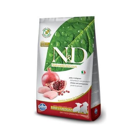 Cibo per gatti N&D Grain Free Feline Neutered (Sterilizzato) con Pollo e Melograno 5 kg - Foto 1