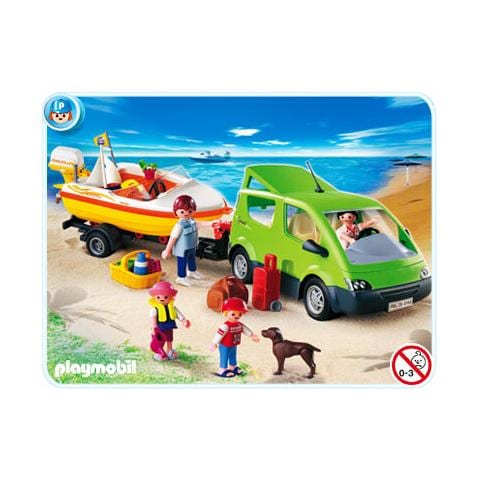 Coche Familiar con Lancha, Plastica, Multi - Foto 1