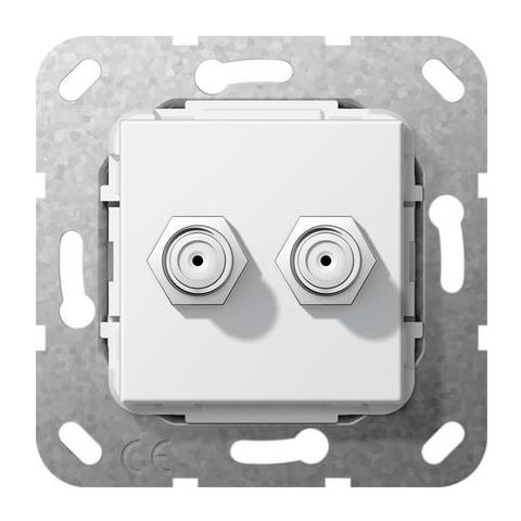 565103 2 X Sat Bianco Presa Energia - Foto 1