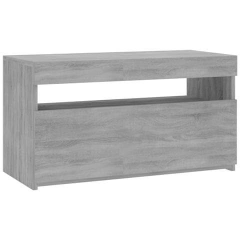 Mobile Porta TV con Luci LED Grigio Sonoma 75x35x40 cm - Foto 2