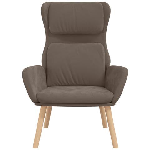 Poltrona Relax Marrone In Velluto - Foto 8