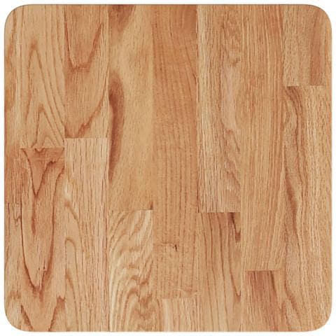 Piano Tavolo Quadrato Marrone Chiaro 40x40x2,5 Rovere Trattato - Foto 4