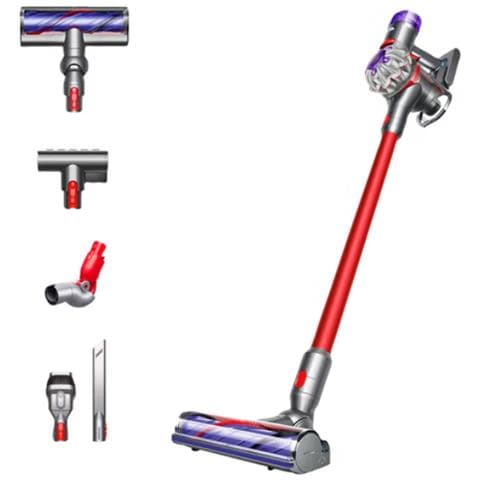 V8 Absolute Scopa Ricaricabile 2 in1 senza Sacco Potenza Aspirazione 115 AW Colore Rosso/Argento  - Foto 1