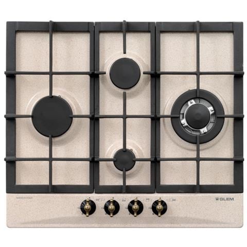 Piano Cottura GT645HSA a Gas 4 Fuochi Gas Colore Sabbia - Foto 1