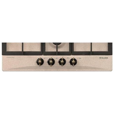 Piano Cottura GT645HSA a Gas 4 Fuochi Gas Colore Sabbia - Foto 2