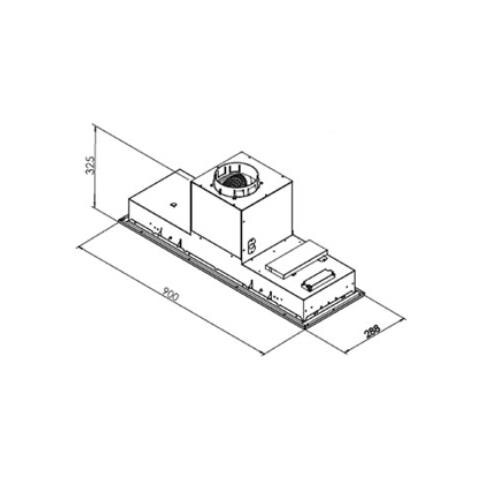 Cappa Gardenia a Parete da 90 cm Aspirante Colore Acciaio Inossidabile - Foto 2