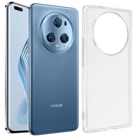 Ultra Slim Custodia Tpu Silicone 0,3mm Cover Case Per Honor Magic5 Trasparente - Foto 1