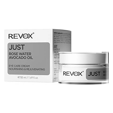 Just Crema Per La Cura Degli Occhi 50 Ml, Crema Idratante Per Il Contorno Occhi Con Acqua Di Rose E Olio Di Avocado - Idratante Naturale Per Protezione Antietà E Antiossidante - Foto 1