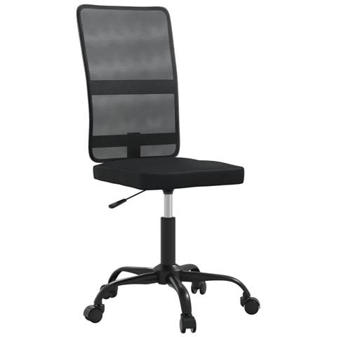 Sedia da Ufficio Nera in Tessuto a Rete - Foto 1