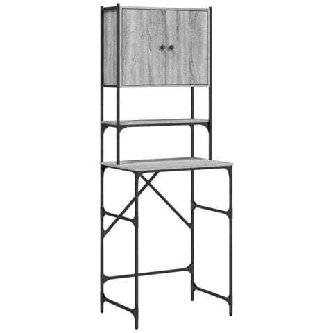 Mobile Per Lavatrice Grigio Sonoma 68x48,5x194 Cm - Foto 1