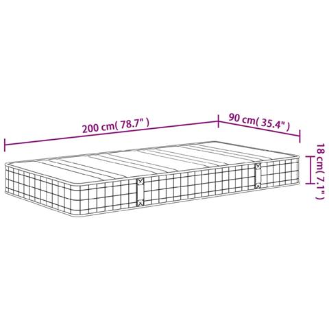 Materasso A Molle Bonnel Medio 90x200 Cm - Foto 10