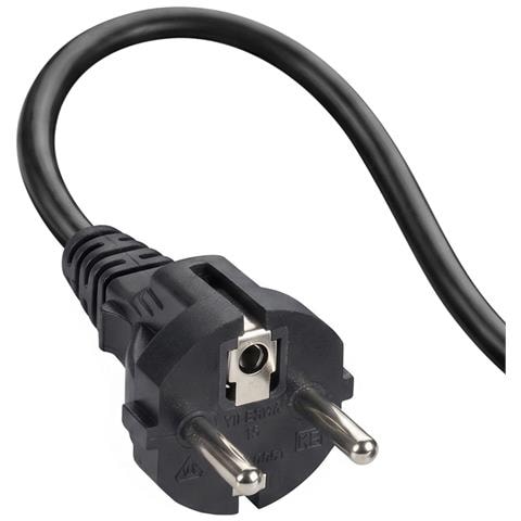 Cavo Di Alimentazione Rete C13 Iec A Europlug Lunghezza 1,8m, Nero - Foto 6