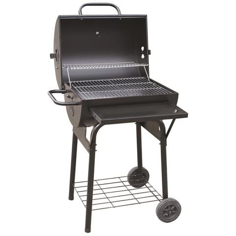 Barbecue A Carbone Total Black Carrellato Con Coperchio E Termostato El Gaucho Texas - Foto 5
