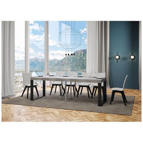Tavolo Allungabile 90x90/246 Cm Tecno Premium Cemento - Foto 4