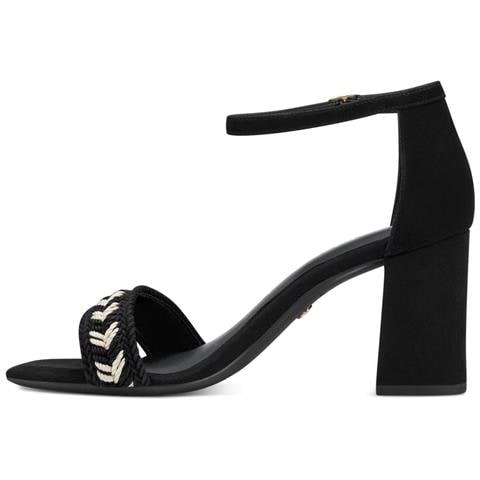Black Elegant Open Sandals Sandali Pelle Scarpe Donna Nero Eu 41, 1-28362-20 001 - Foto 3
