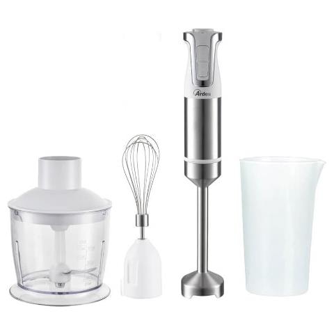 Frullatore ad Immersione Trinity Arset 01 56595 Capacità 0.7 Litri Potenza 1000 Watt Colore Bianco, acciaio inossidabile - Foto 1