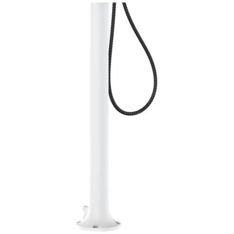 Luna Alu D Bianca Lcd Doccia In Alluminio Con Doppio Attacco Soffione Iswitch Quadrato Bianca - Foto 5