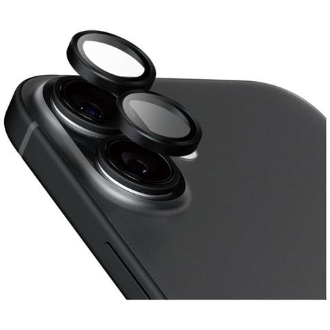 Anello Di Protezione Della Fotocamera Per Iphone 16/16 Plus Cerchi In Ceramica, Trasparente - Foto 2