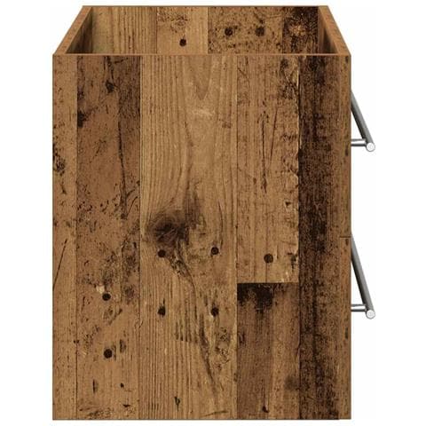 Mobile Lavabo Bagno Legno Antico 80x38,5x48cm Legno Multistrato - Foto 2