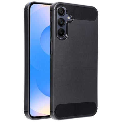 Custodia B-case Tpu Silicone Cover Case Per Samsung Galaxy S25 Plus Carbon Metal Black - Foto 1