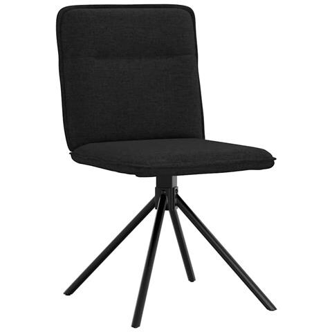 Sedie Da Pranzo 2 Pz Nere In Tessuto - Foto 3