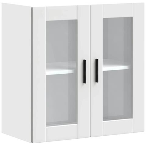 Pensile Da Cucina Con Porta In Vetro Porto Bianco - Foto 2