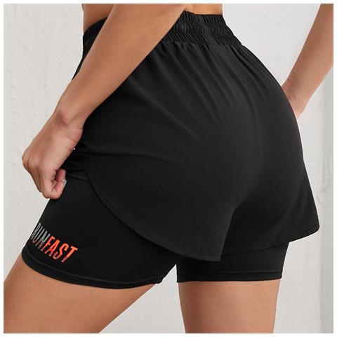 Pantaloncini Sportivi Neri - Comodi E Ad Asciugatura Rapida  L - Foto 2