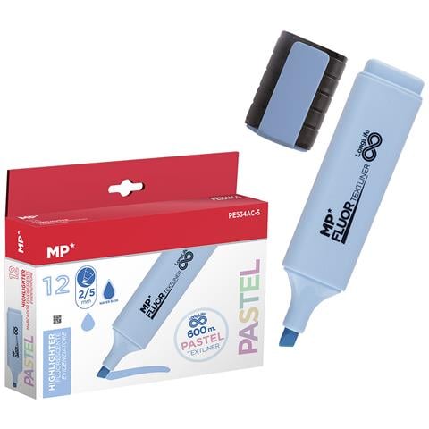 Pack 12 Marcatori Long Life Pastel Blu Chiaro - Foto 1