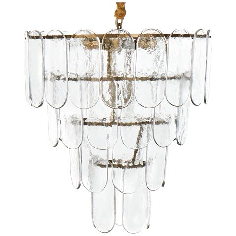 Lampadario Caraveli Vetro Ottone - Foto 2
