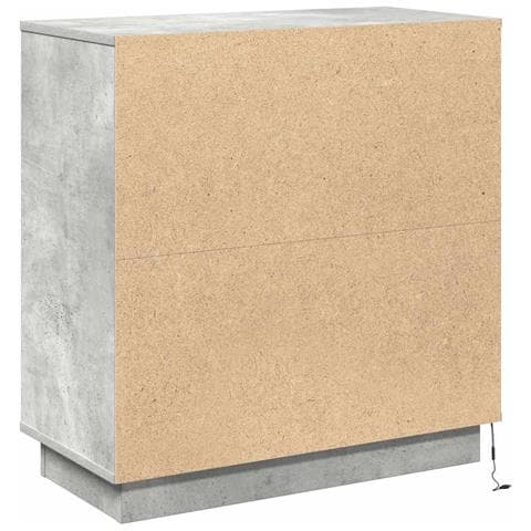 Credenza con LED Grigio cemento 71 x 34.5 x 75 cm - Foto 9
