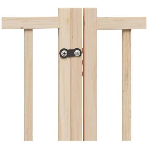Cancello Cani Porta Pieghevole 4 Pannelli 320 cm Massello Abete - Foto 9
