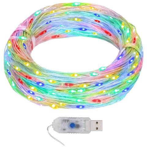 Lusso Casadino - Micro Luci Fatate Sferiche 40m 400 Led Colorati 8 Funzioni - Foto 2