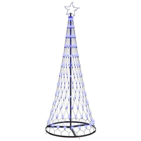 Albero di Natale LED con 230 LED Blu 71 x 71 x 184.5 cm Metallo - Foto 1