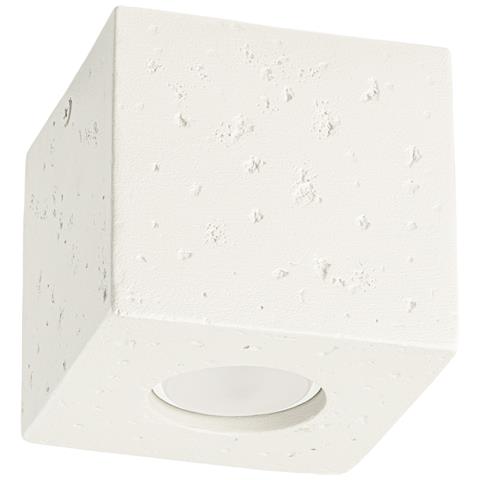 Lampada Da Soffitto Quad Cemento Beige Sl. 1846 - Industriale Lampada A Soffitto Beige 10x10x10 Cm - Foto 1