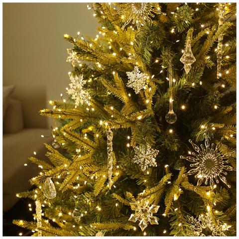 Set Di 10 Ornamenti Pendenti Trasparenti In Acrilico Per Albero Di Natale - Decorazioni Festive - Foto 4