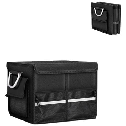 Organizzatore Pieghevole Per Bagagliaio Auto - Scatola Portaoggetti Pieghevole Robusta Con Scomparti Multipli  S - Foto 1