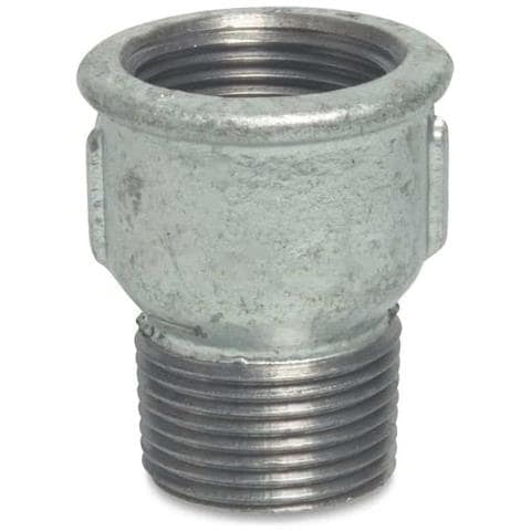 Raccordo Filettato In Ghisa Malleabile Nipplo A Manicotto 2 Pollici - Foto 1